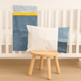 abo Σετ σεντόνια 3τμχ 70*140 Elephant Blue 2885-500